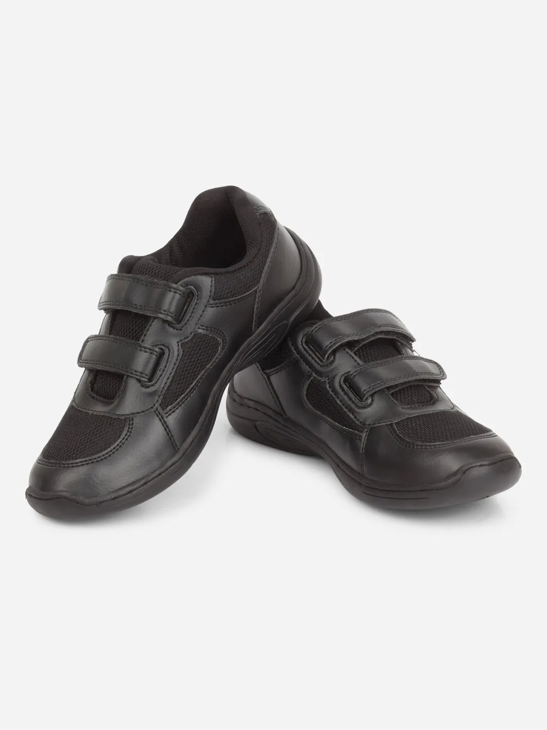 Black Unisex School Shoes for Teenage Boys & Girls (IJ0300)