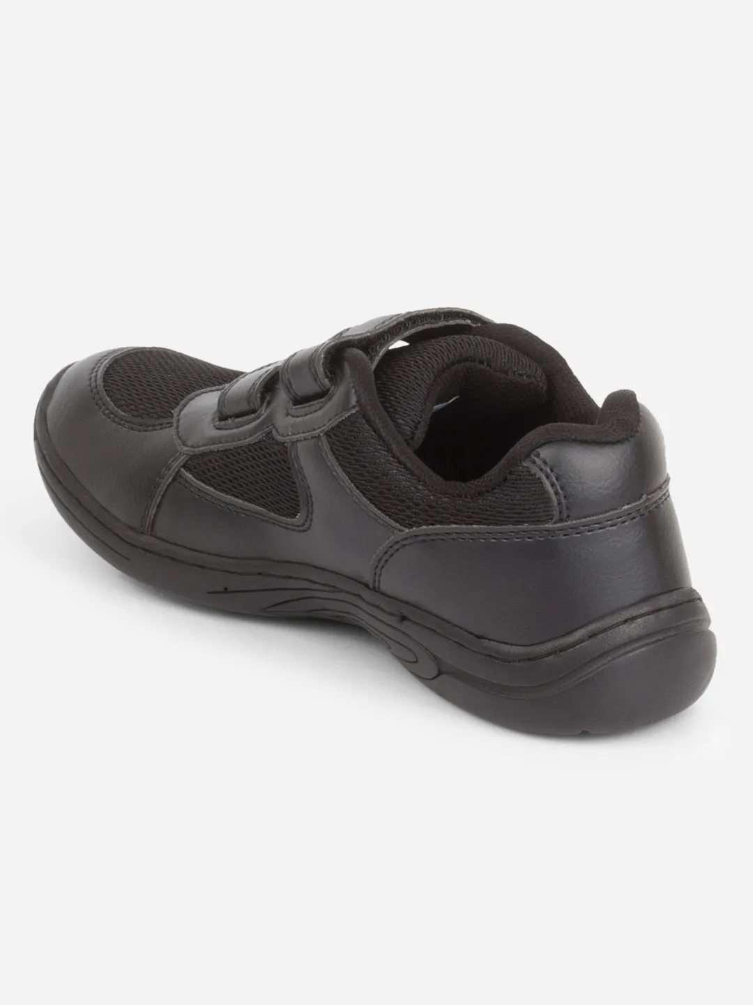 Black Unisex School Shoes for Teenage Boys & Girls (IJ0300)