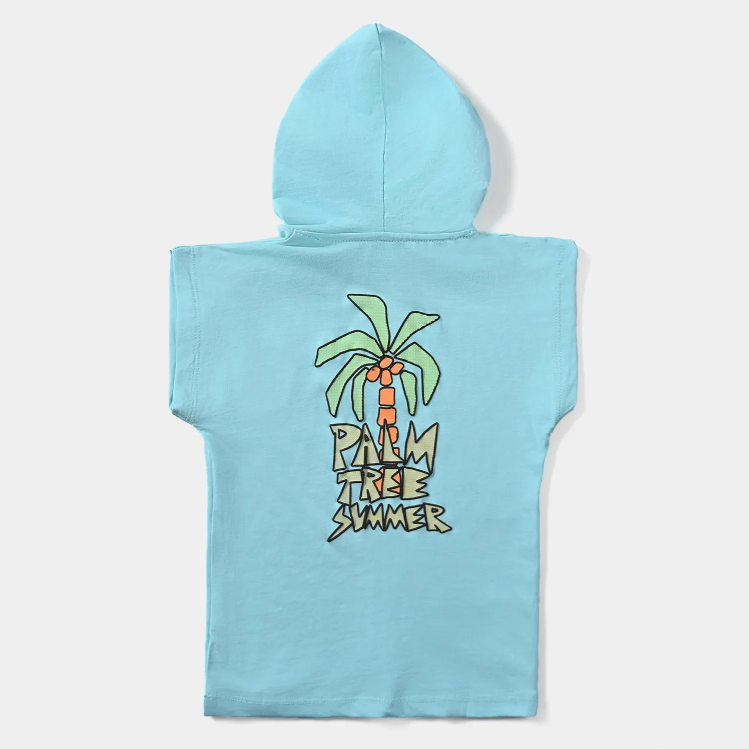 Boys Cotton Jersey T-Shirt H/S Palm Tree Summer-T.Breeze