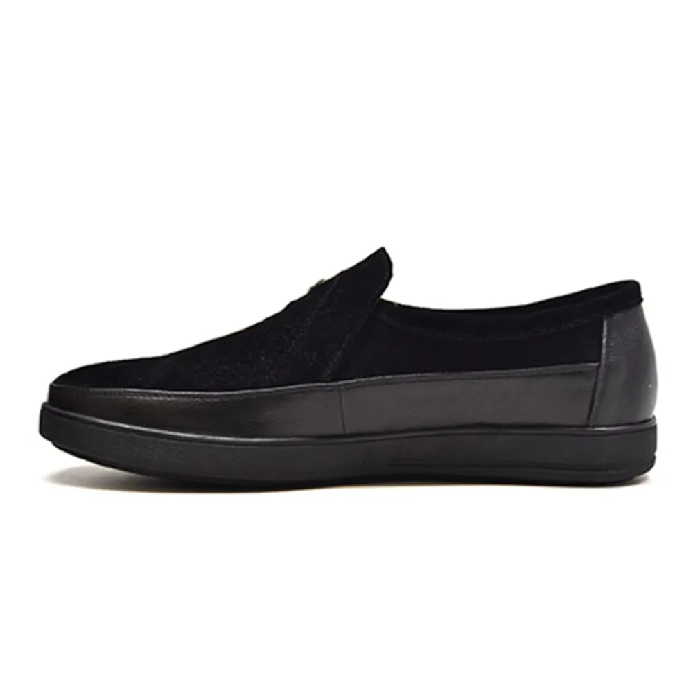 British Walkers Canterbury Men's Black Suede Loafers