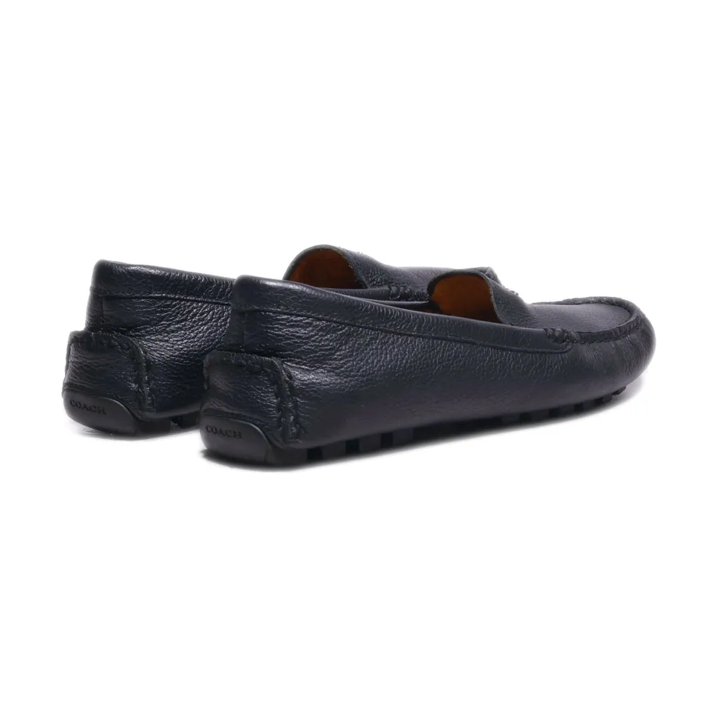 Coach Driver Loafers Leather Black Colour For Women