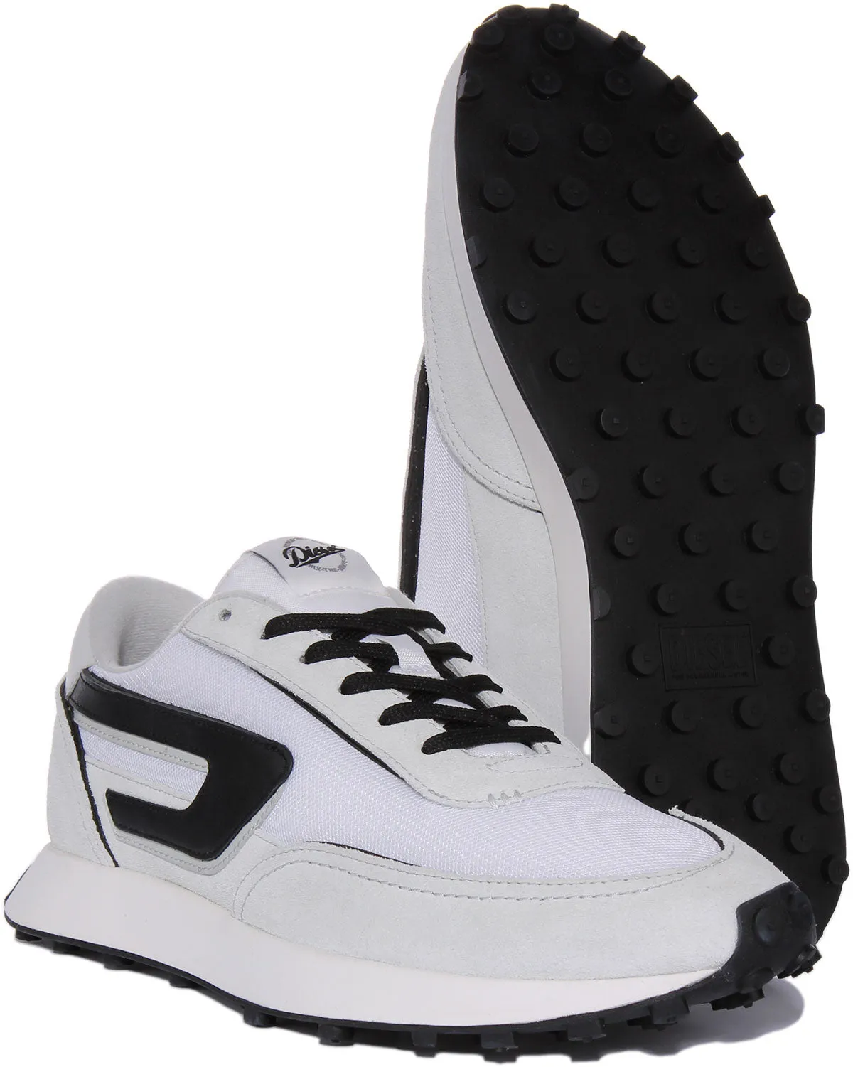 Diesel S Racer Lc In White Black For Men