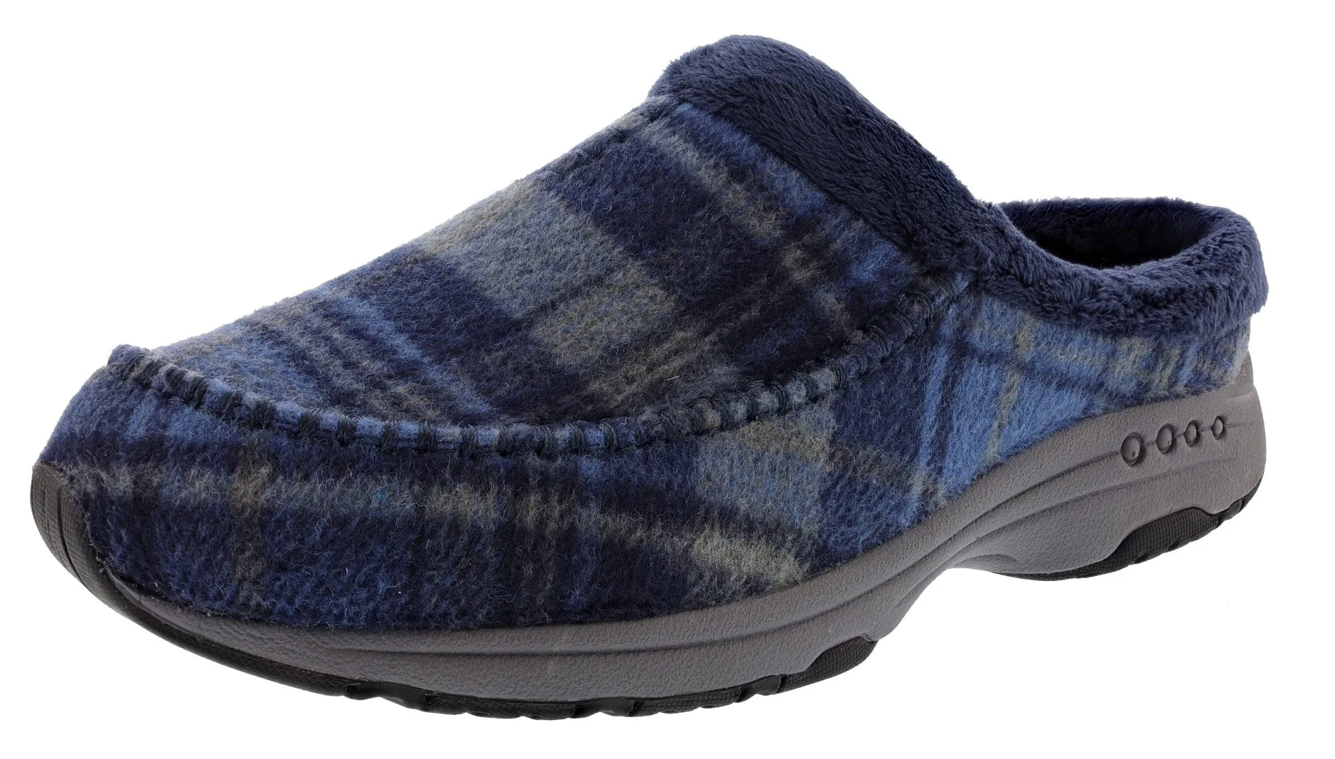 Easy Spirit Women's Travelfurr 2 Wide Width Slip On Mule Clogs