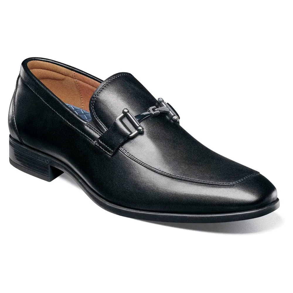 Florsheim Zaffiro Moc Toe Black Bit Loafer