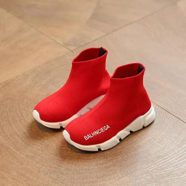 Fly weave Kids shoes 2018 autumn (red/black)