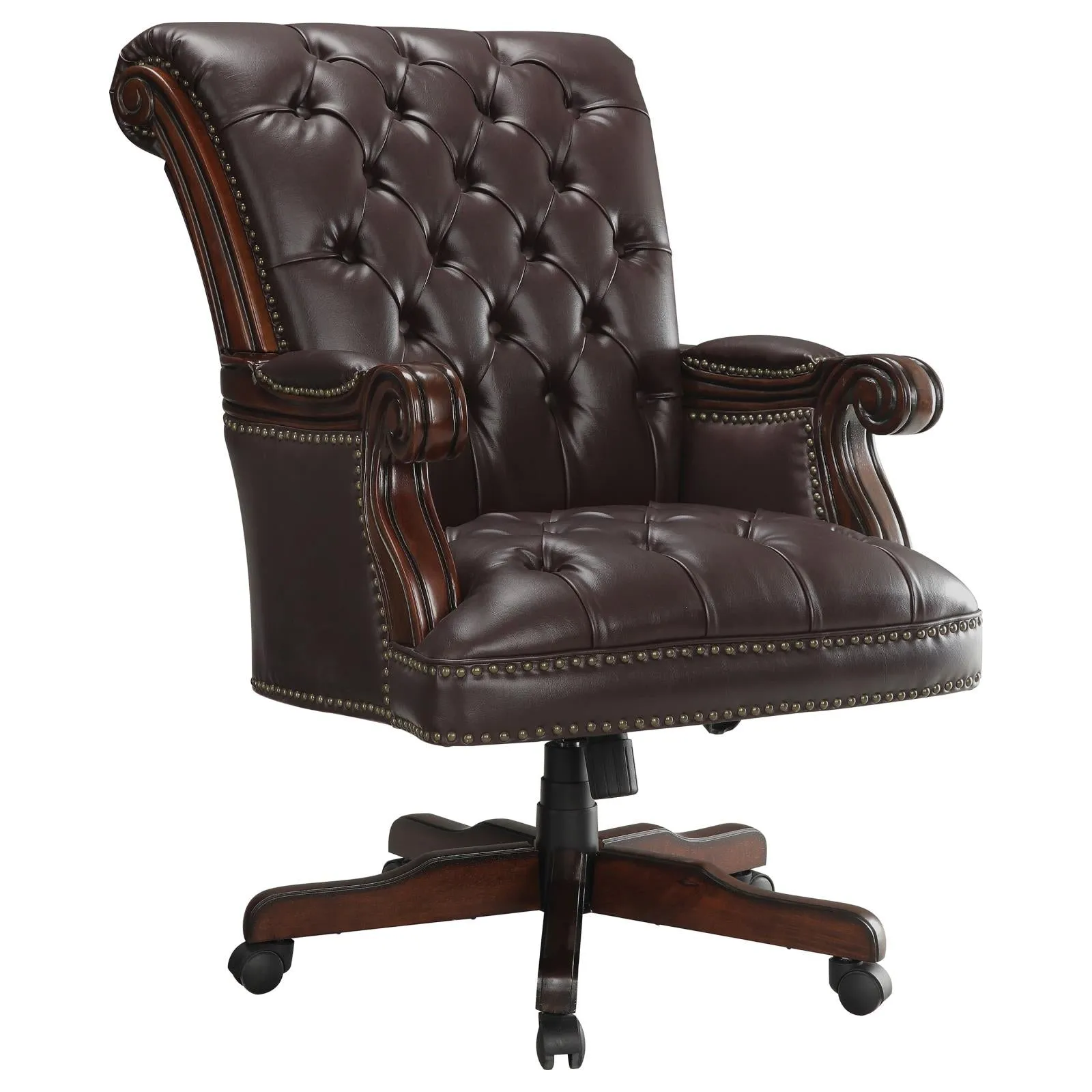 G800142 Transitional Dark Brown Office Chair