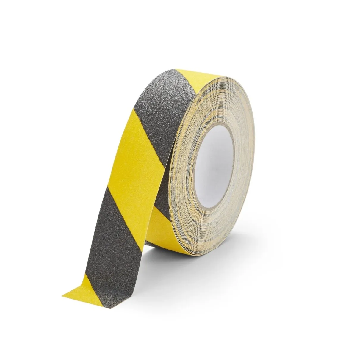 Hazard Tape Yellow & Black 80 Grit Texture - 2" x 5 meters