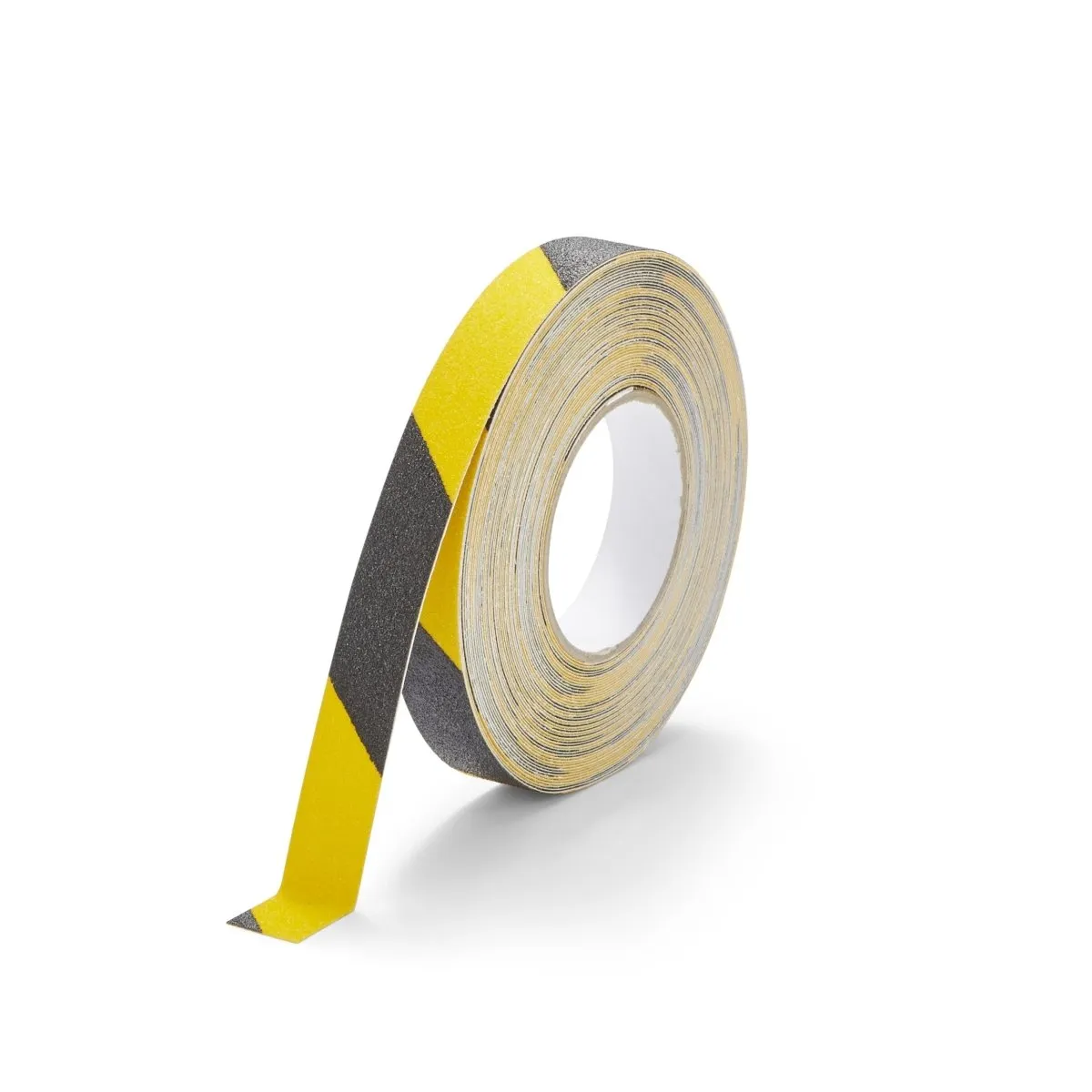 Hazard Tape Yellow & Black 80 Grit Texture - 2" x 5 meters