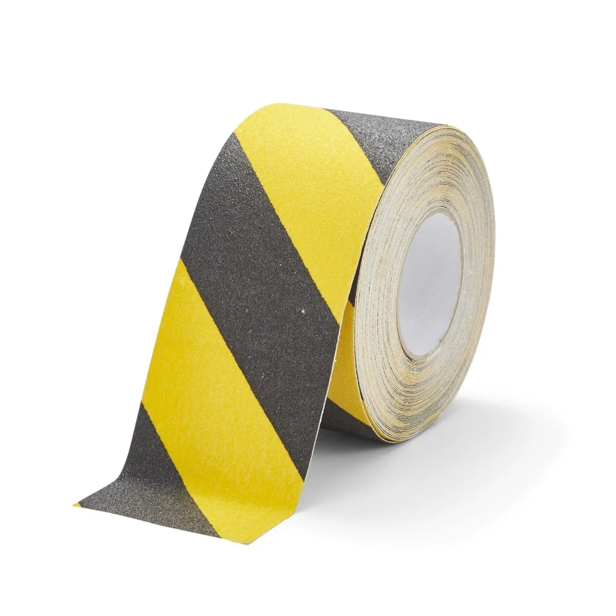 Hazard Tape Yellow & Black 80 Grit Texture - 2" x 5 meters