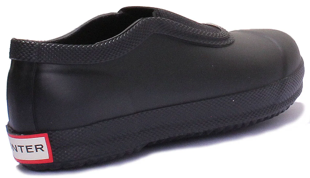 Hunter Kids Plimsoll In Black