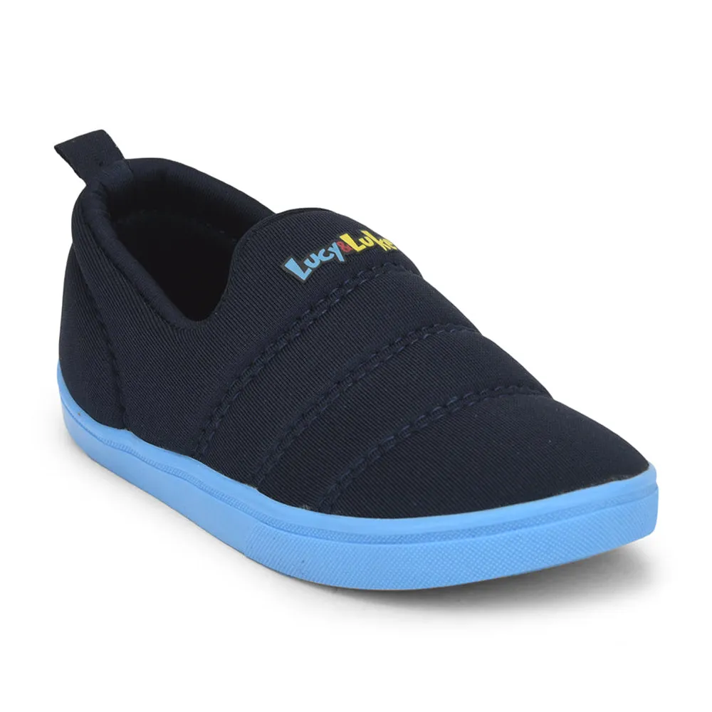 Lucy & Luke (Blue) Sports Non Lacing Shoes For Kids MINT-9 By Liberty