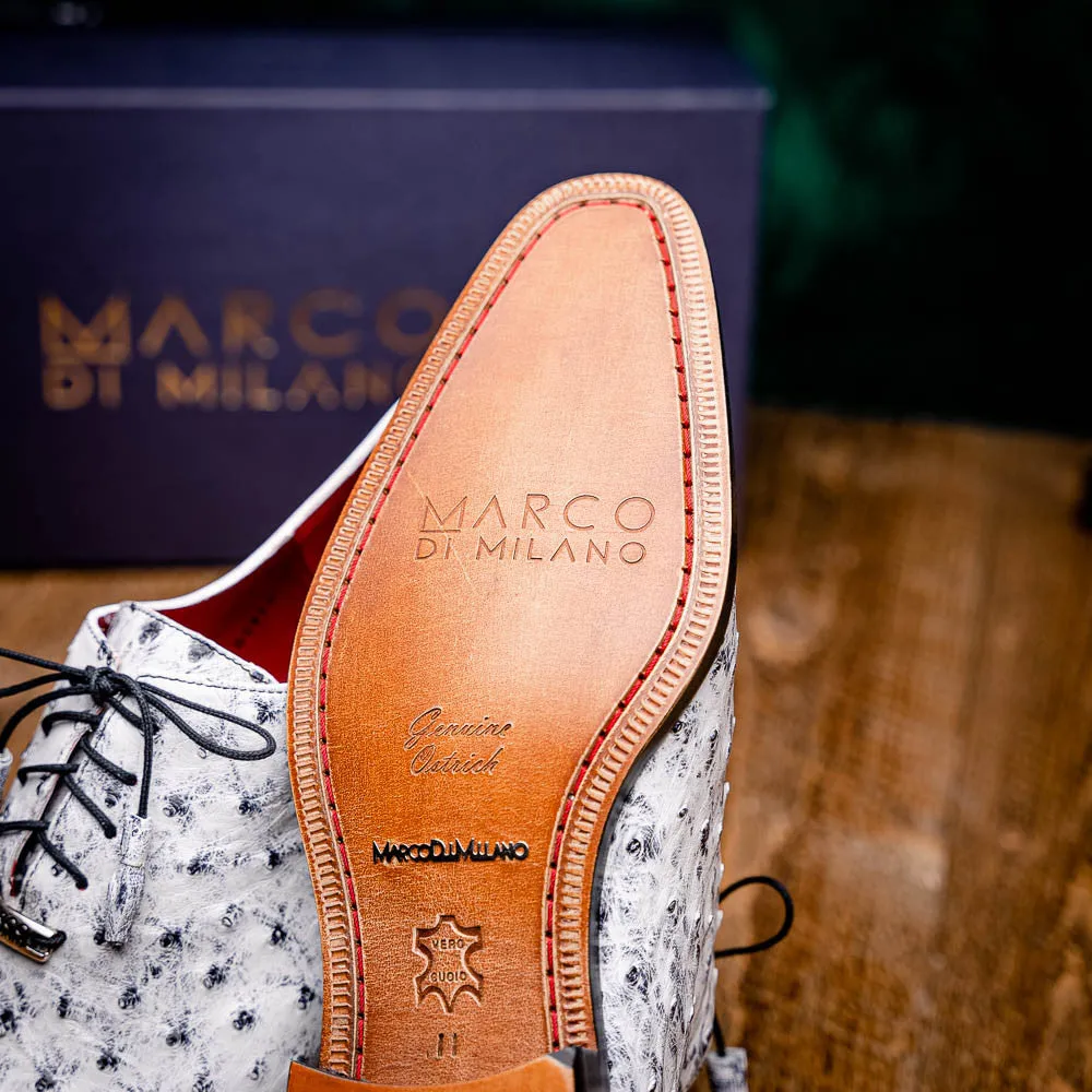 Marco Di Milano Criss Oxford Newspaper Ostrich Shoes