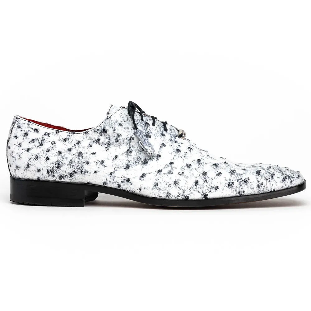 Marco Di Milano Criss Oxford Newspaper Ostrich Shoes