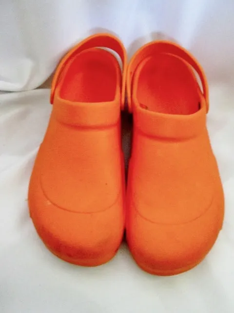 Mens CROCS BISTRO MARIO BATALI Slip on Clog Shoes Sandals Vegan ORANGE TANGERINE 15 NEON BRIGHT