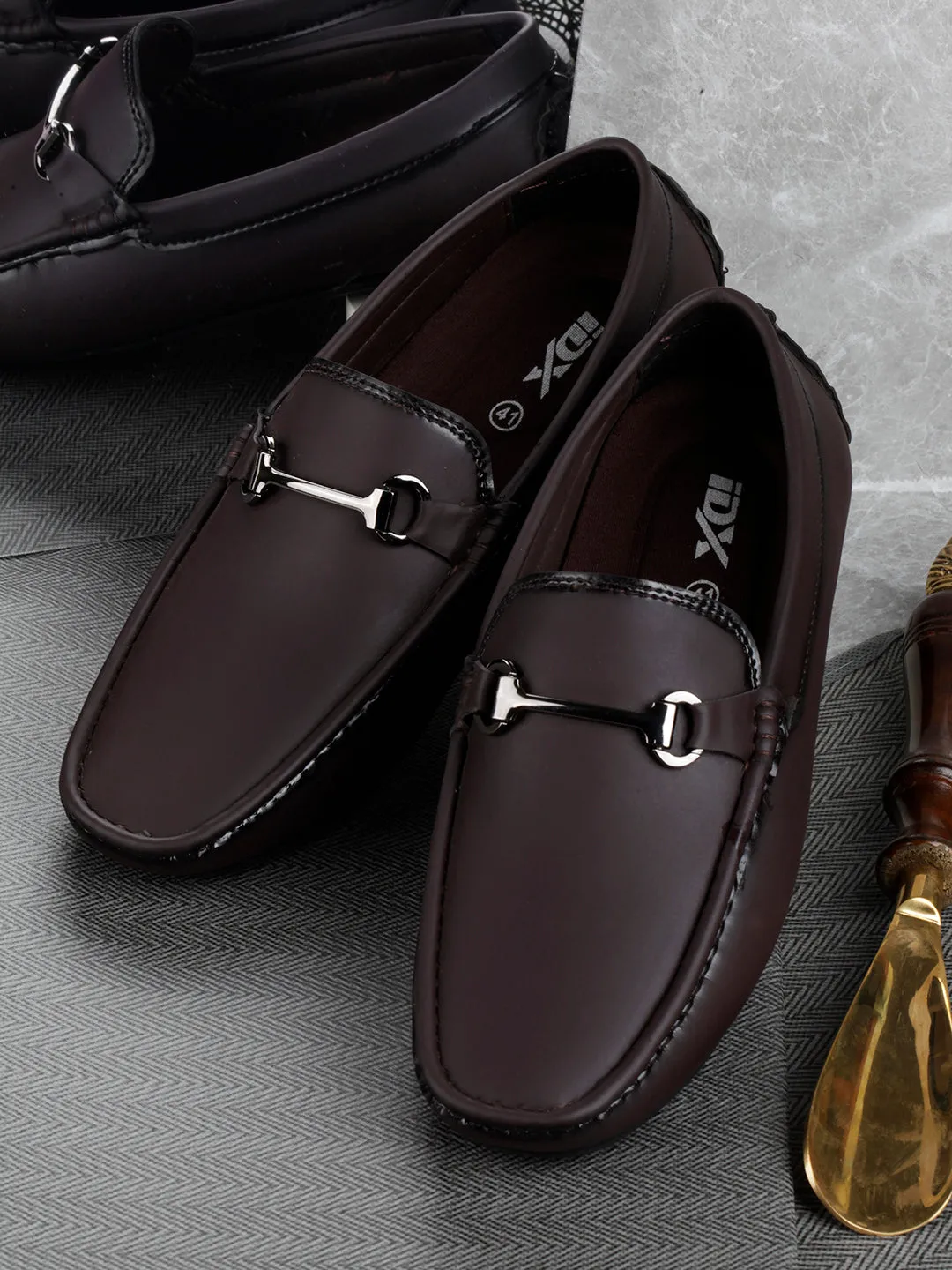 Men's Wine Casual Loafer  (IX4103)