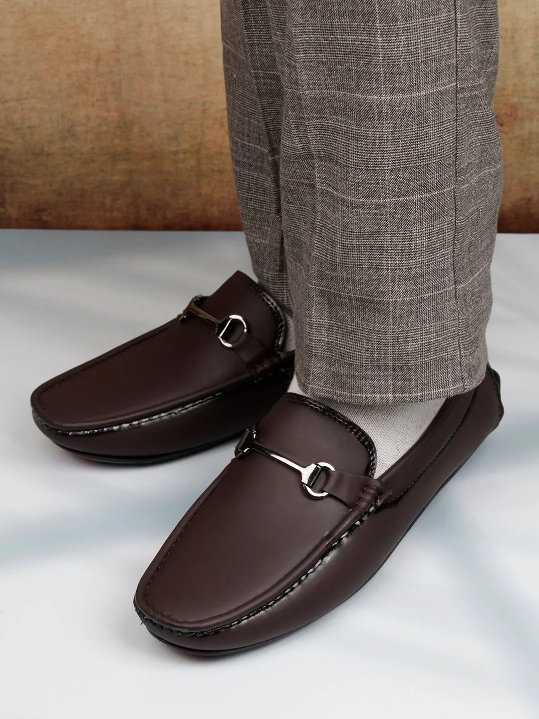 Men's Wine Casual Loafer  (IX4103)