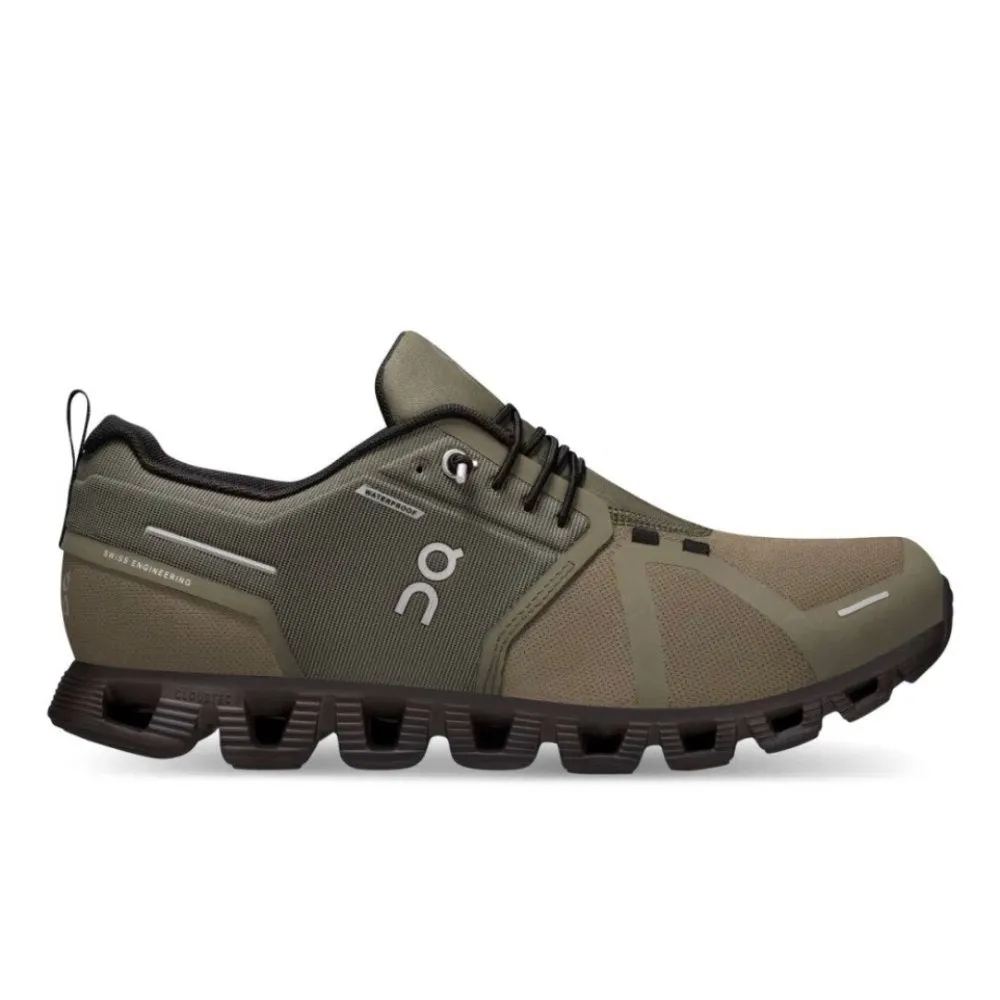 On Men's Cloud 5 Waterproof - Olive/Black