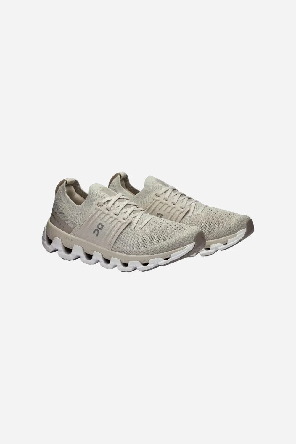 On Running Womens Cloudswift 3 Sneakers in Pearl Fog