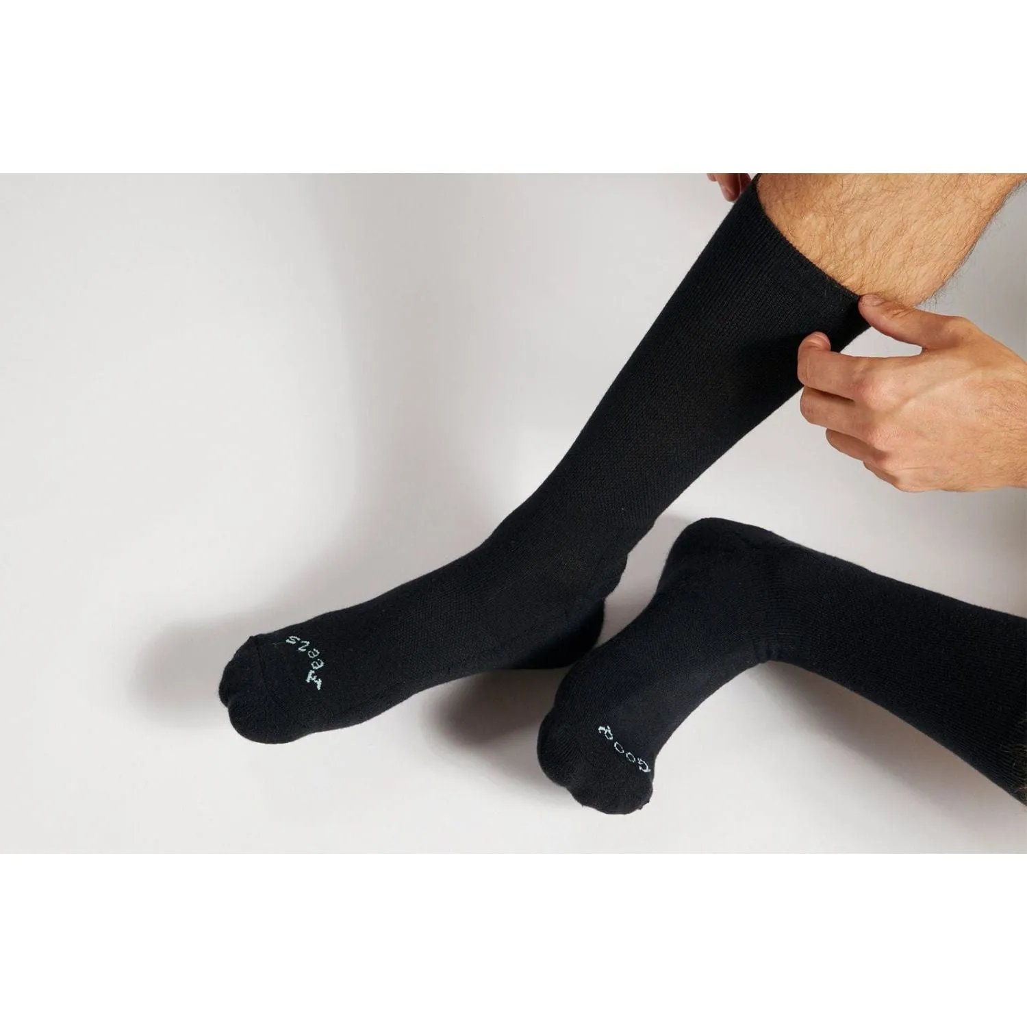 Paire Merino Wool-Blend Calf Sock (Black)