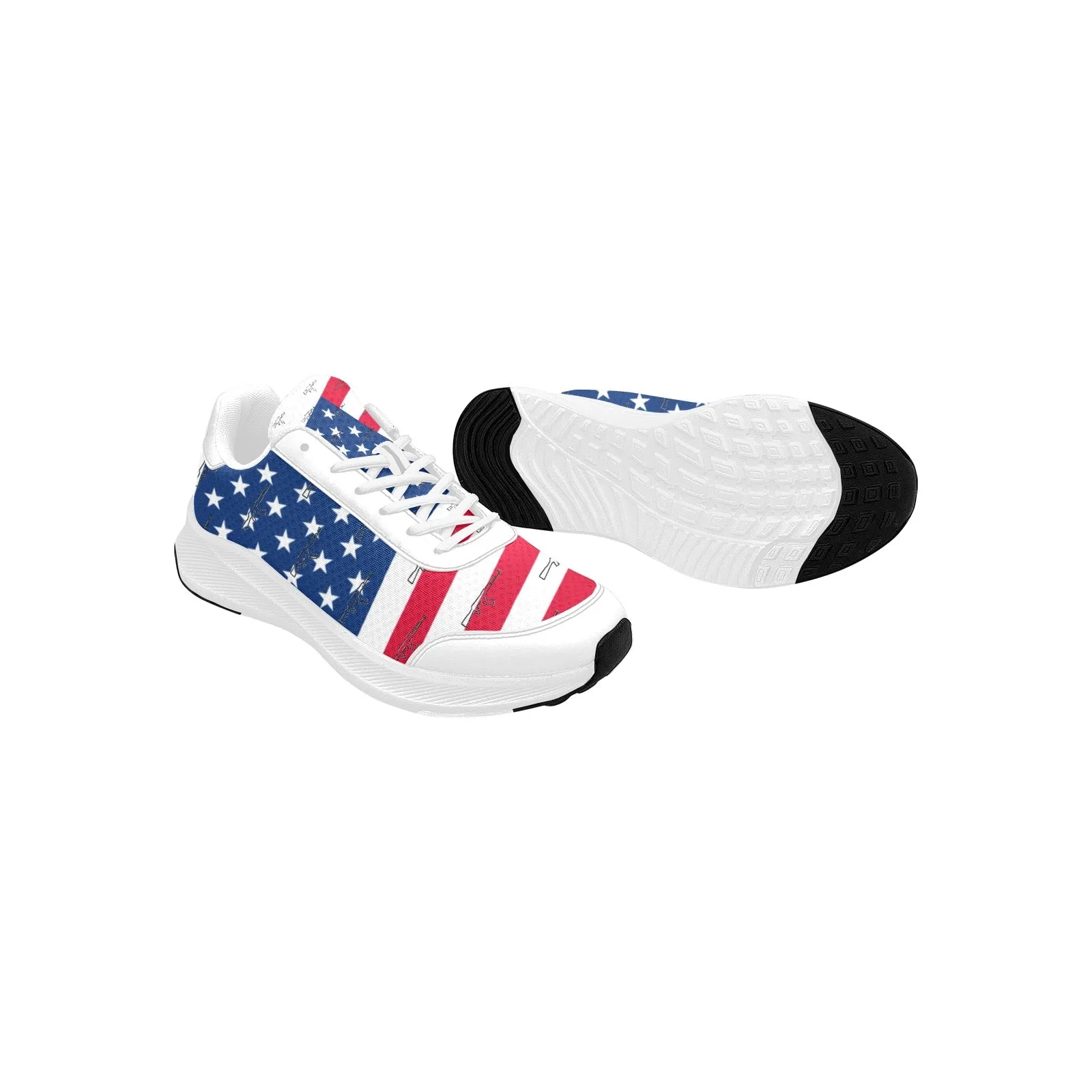 Patriotic usa Men's Mudguard Running Shoes (10092)