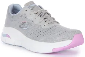 Skechers Arch Fit Infinity In Grey For Women