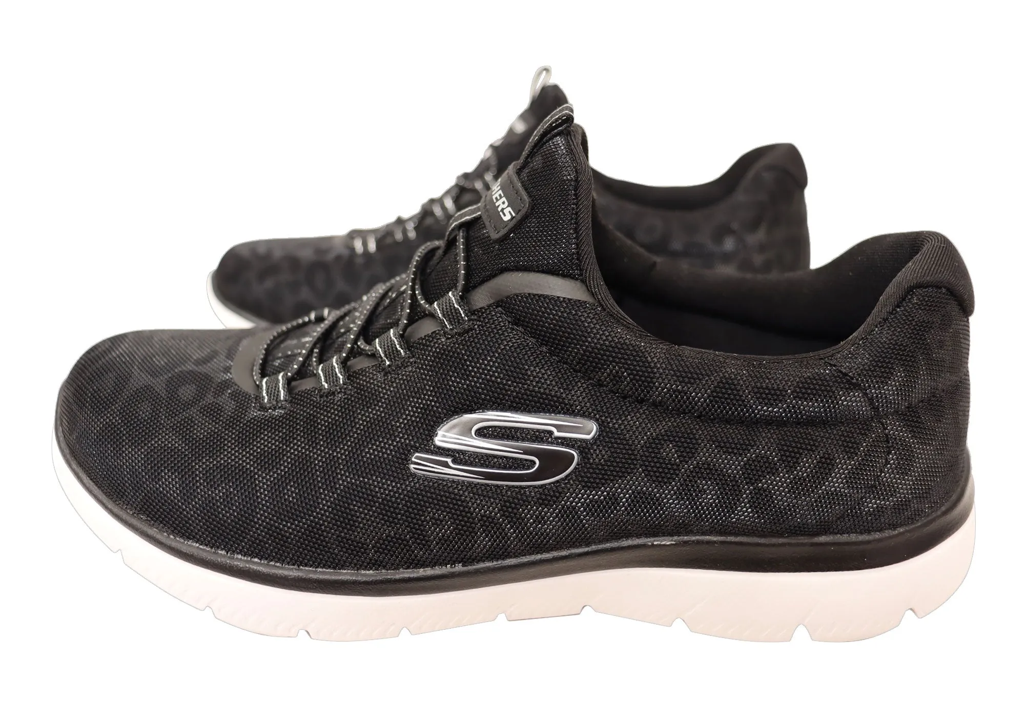 Skechers Womens Summits Sparkling Spots Comfortable Slip On Shoes