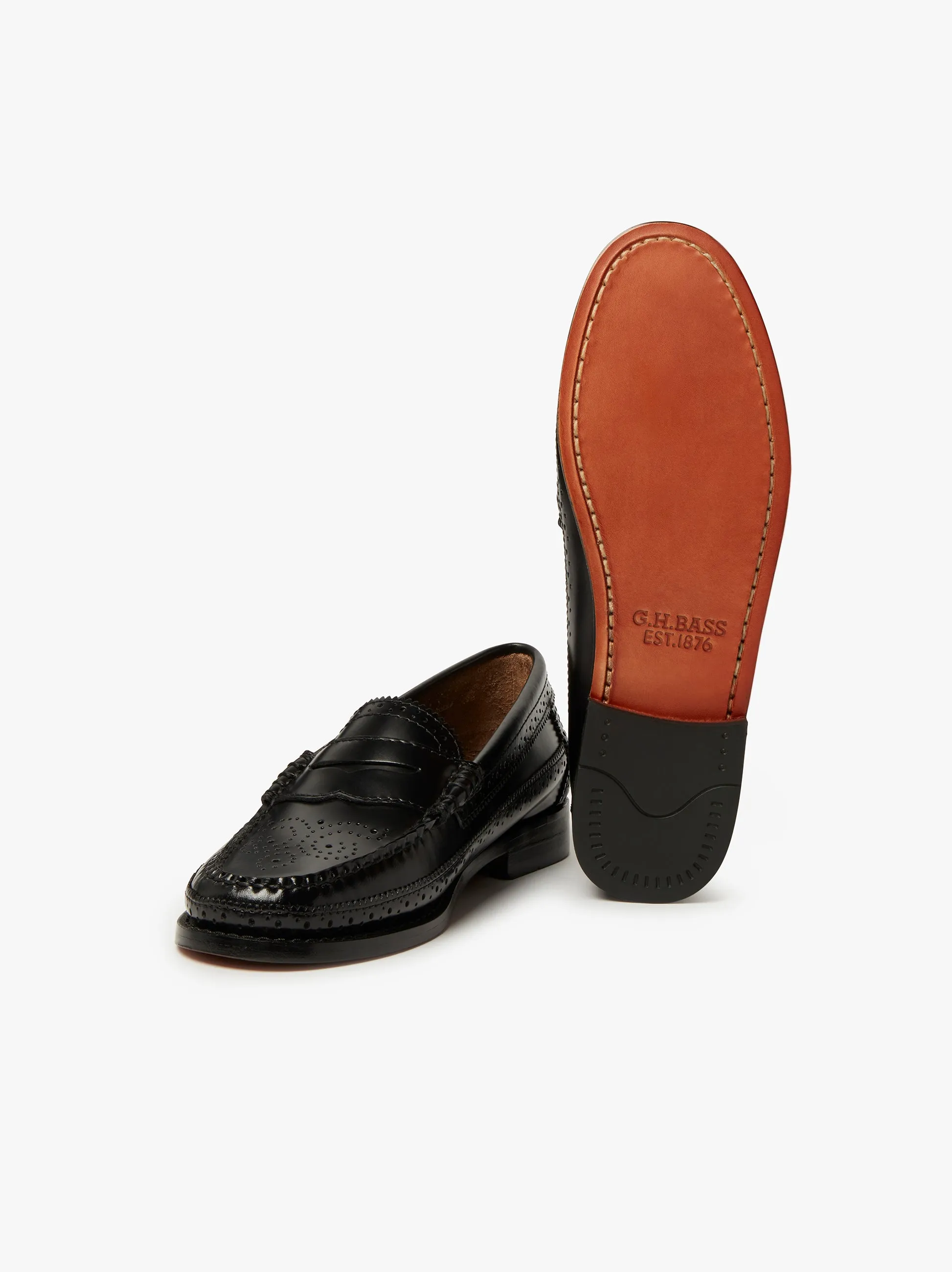 Weejuns Brogue Penny Loafers